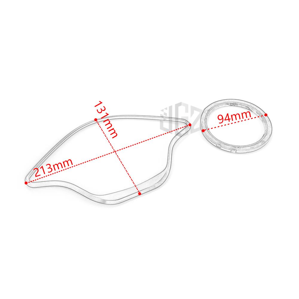 Khung Hợp Kim Nhôm Gắn Đồng Hồ Đo Tốc Độ Xe Vespa 50 125 150 2013-2021