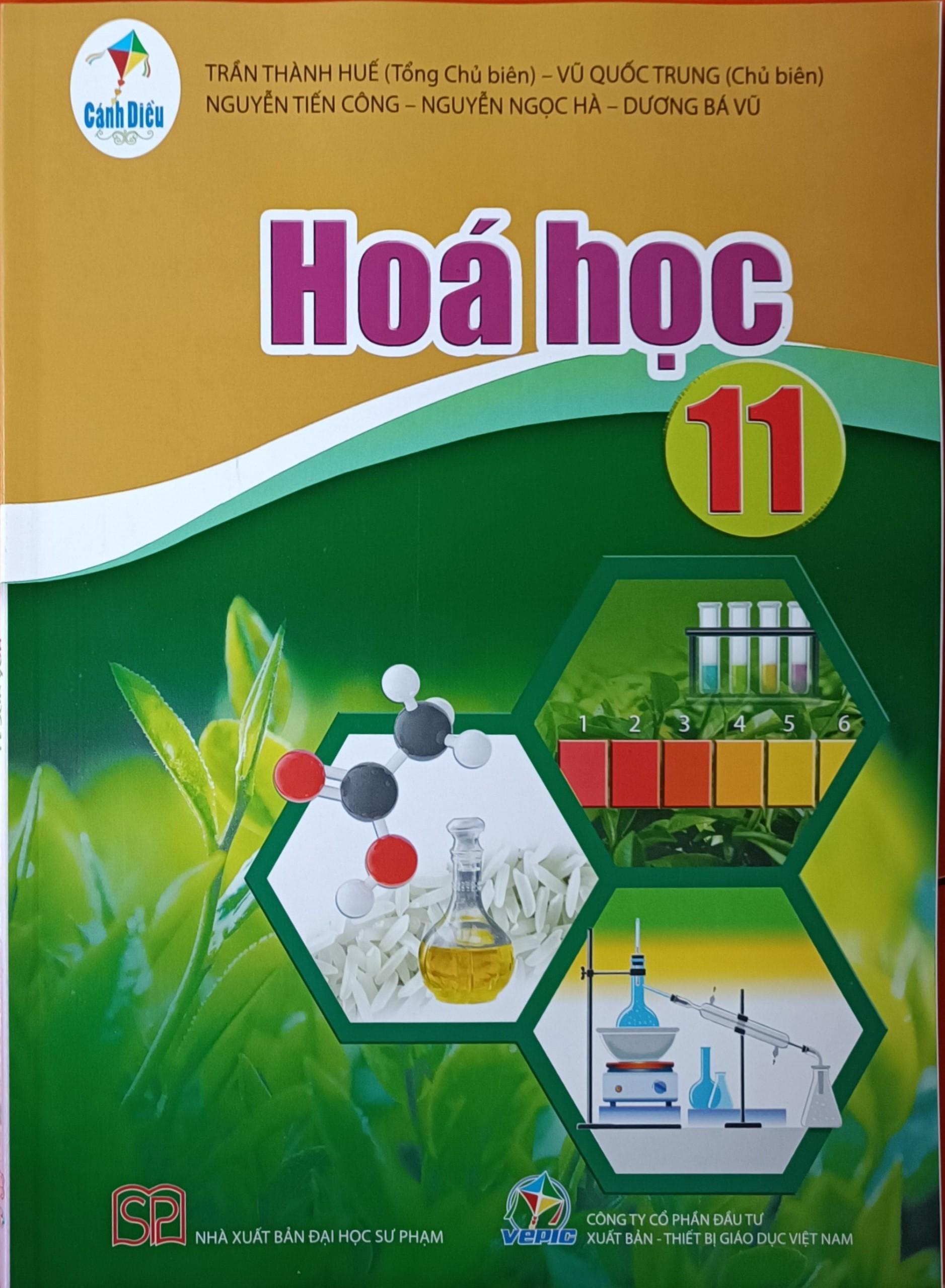 Sách - Hóa Học 11 Cánh Diều và 2 tập giấy kiểm tra kẻ ngang vỏ xanh