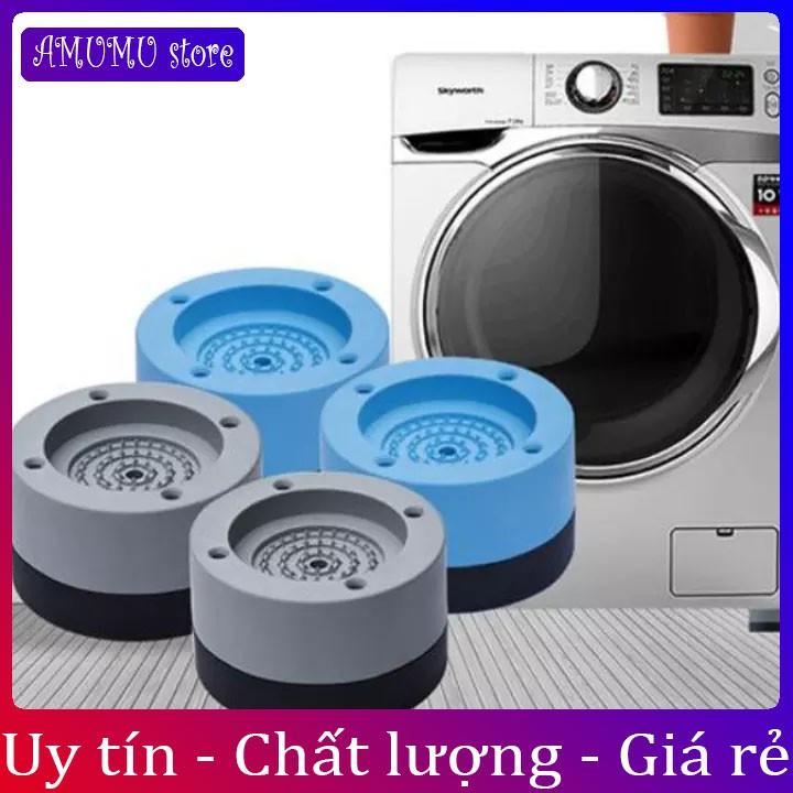 Combo 4 chân đế kê máy giặt tủ lạnh chống rung chống ồn