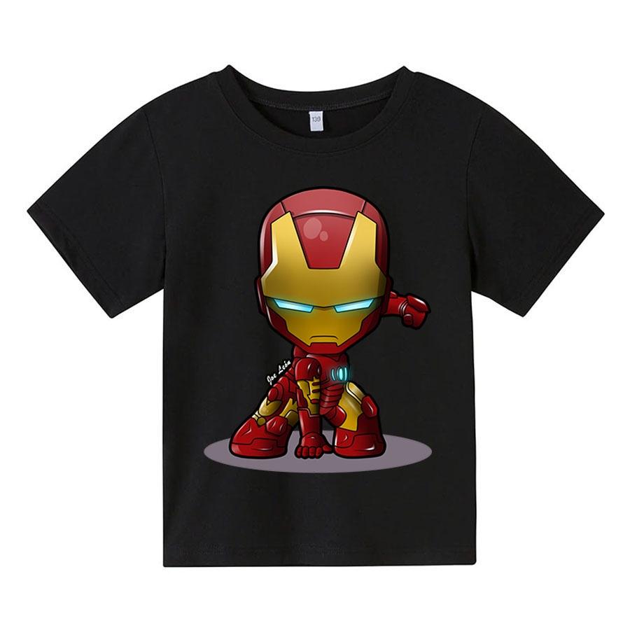 Áo thun trẻ em ironman chibi 4 màu Có size người lớn, King Cotton