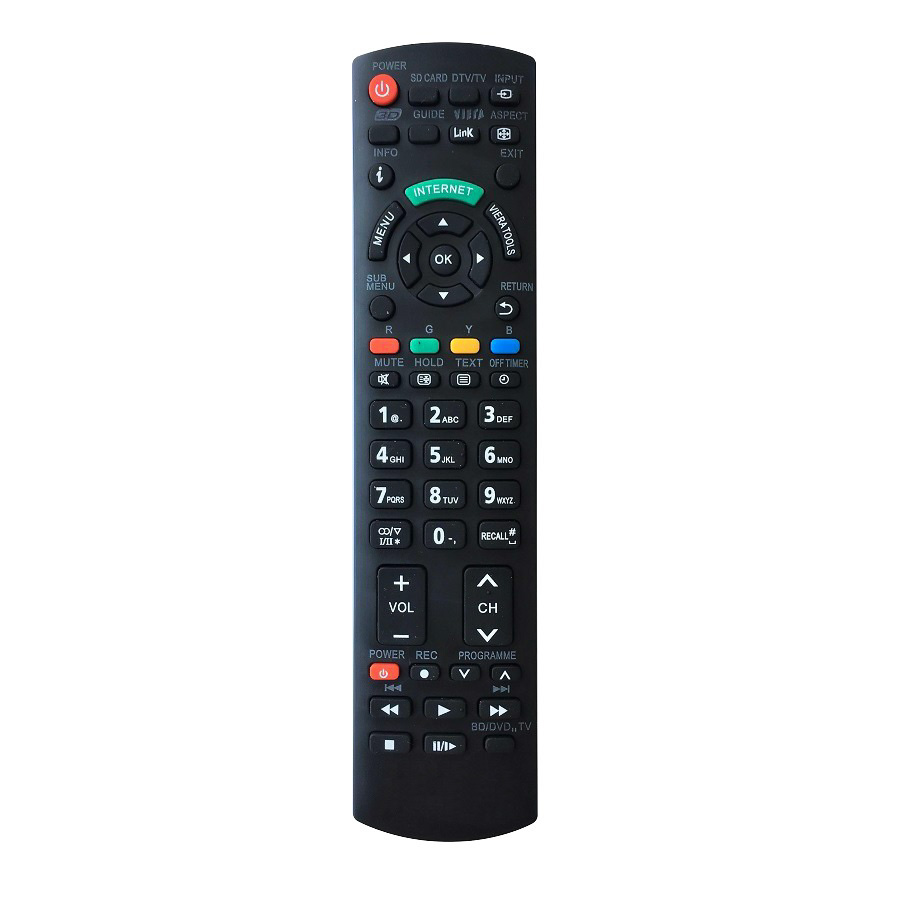 Remote Điều Khiển Dùng Cho Internet TV, TV 3D Panasonic BH004 (Kèm Pin AAA Maxell)