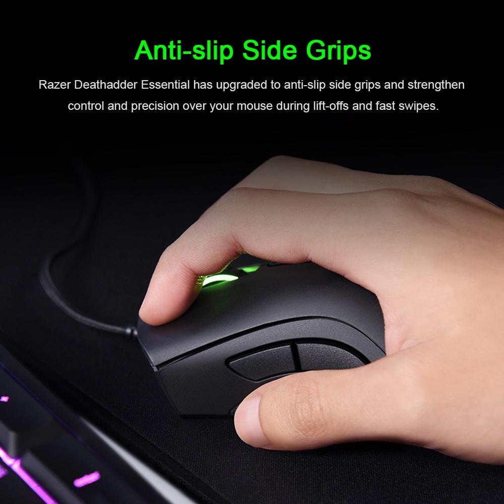 Chuột Quang Chơi Game RAZER-DeathAdder Có Dây USB Cho PC Và Laptop Với 5 Nút Độc Lập 6400DPI