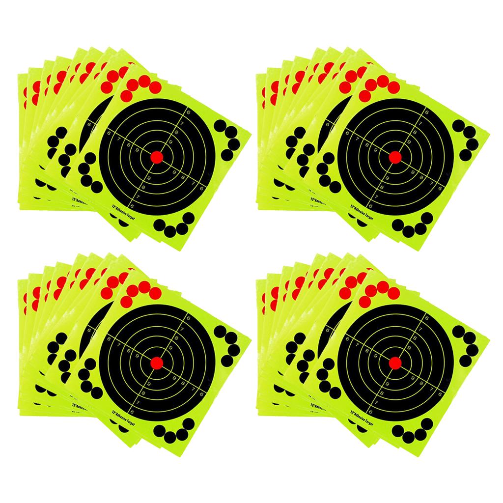 40 Packs Splatter Reactive Self Adhesive Shooting Targets Gun