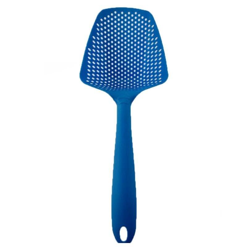 1pc Kitchen Nylon Soup Spoon Ladle Anti-scald Skimmer Kitchen Gadgets Strainer Fry Food Mesh Portable Filter Home Kitchen Tools