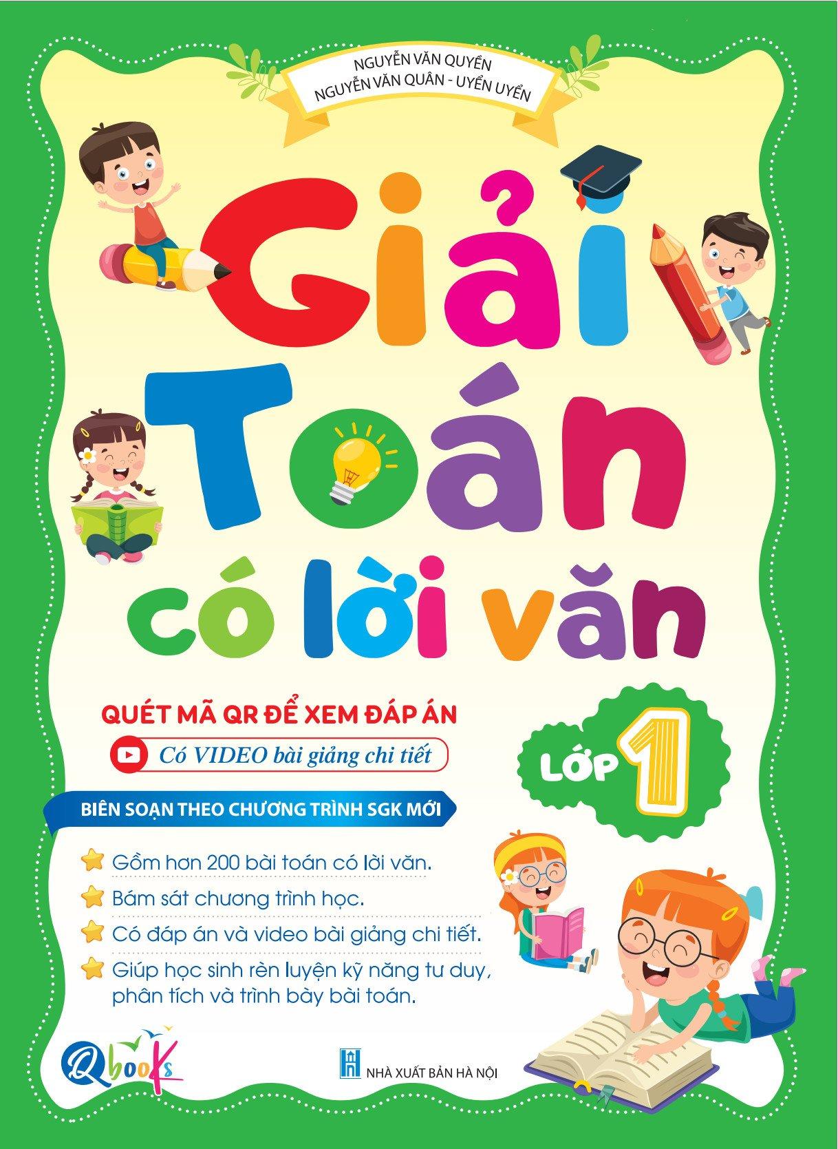 Giải Toán Có Lời Văn Lớp 1 - Chương Trình Mới (1 Cuốn) - Bản Quyền