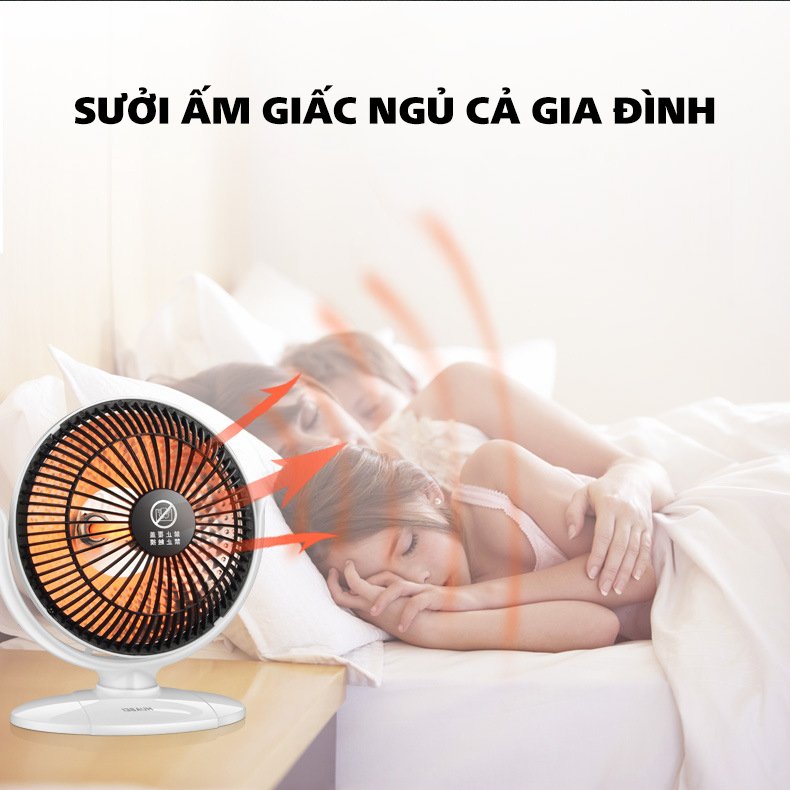 Máy sưởi mini để bàn HuaBei HBH-6A tiện lợi giữ ấm phòng ngủ