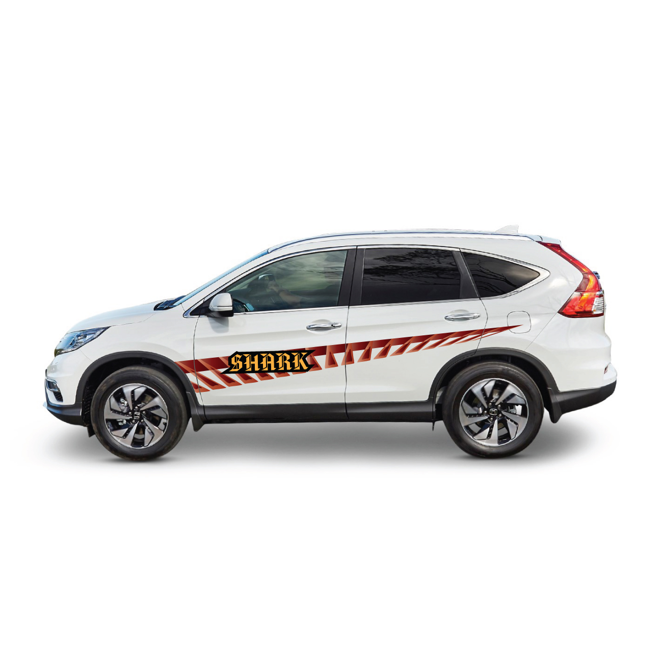 Tem dán sườn cho xe oto, decal trang trí cho xe Vinfast WRAP 36, KT 261x29cm