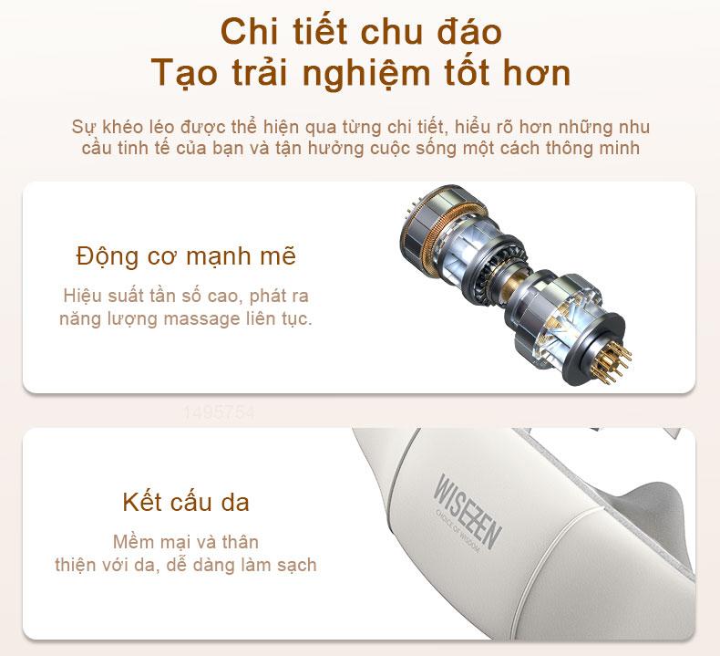 WISEZEN Máy massage vai gáy – Hai chế độ, hai tốc độ, thư giãn cho cả gia đình.