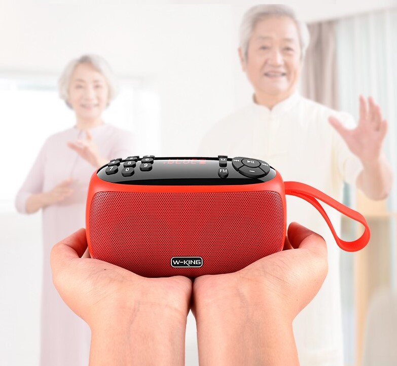 (Hàng chính hãng) Đài FM kiêm Loa xách tay Bluetooth W-King X3