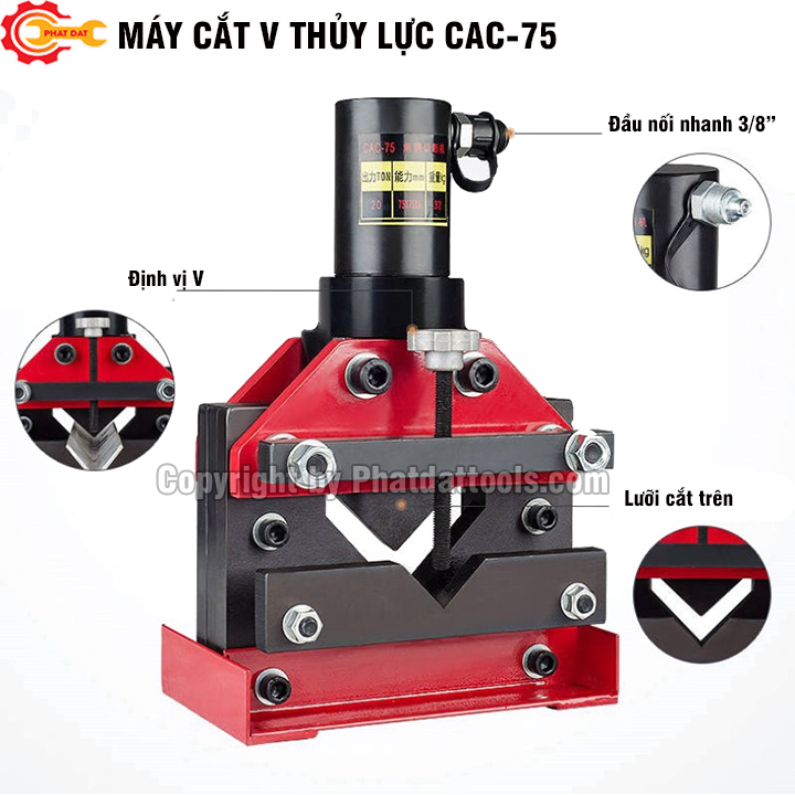 Máy Cắt Sắt V Thủy Lực CAC75