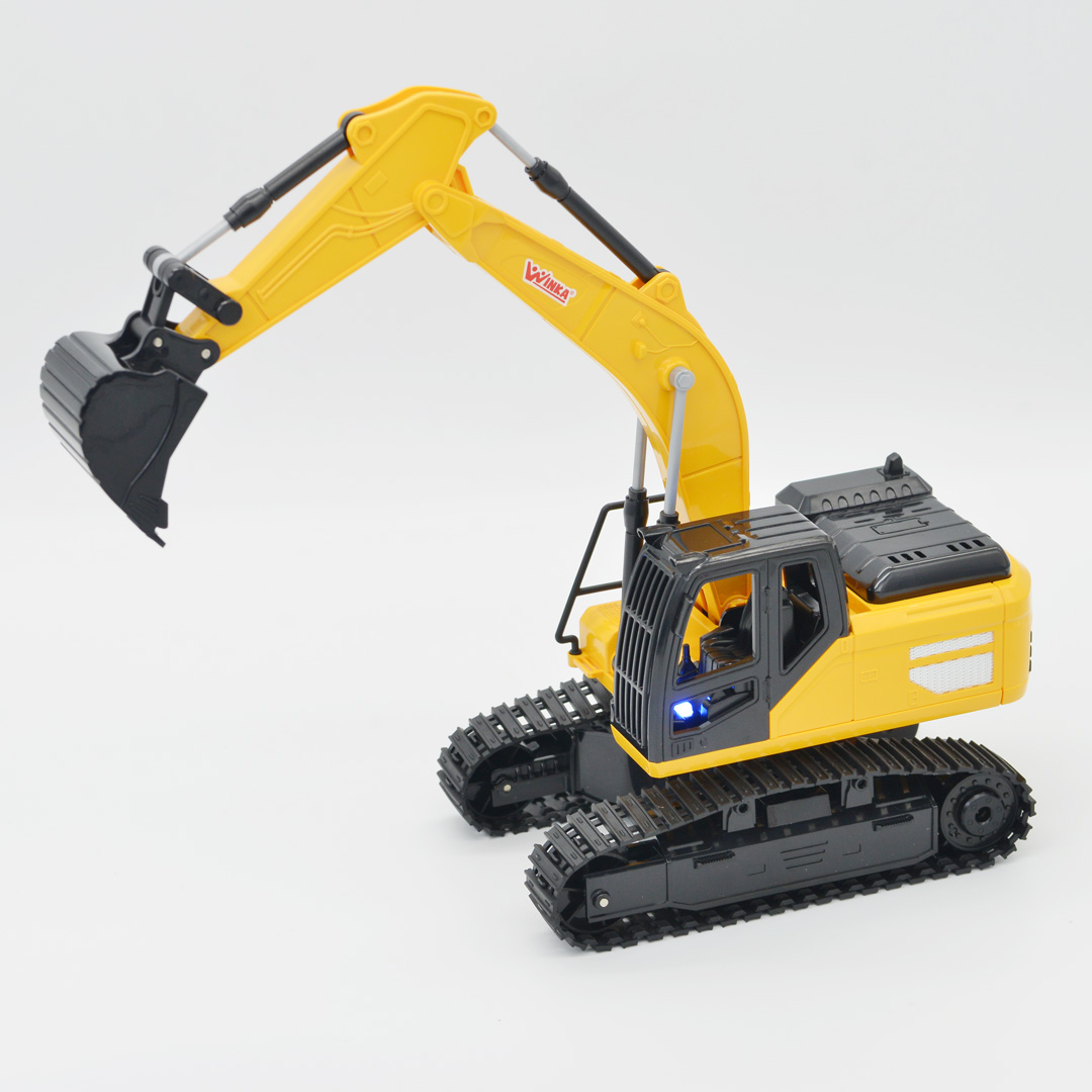 Đồ Chơi Duka: Xe công trình điều khiển từ xa 2.4G - Máy xúc gàu DK81266