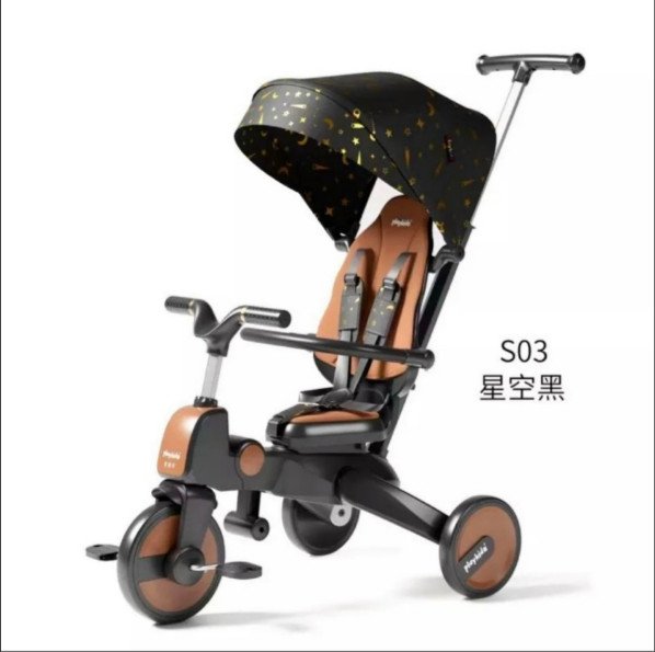 Xe đạp 3 bánh cho bé Seebaby Playkids S03 New 2024, gấp gọn Hàng chính hãng