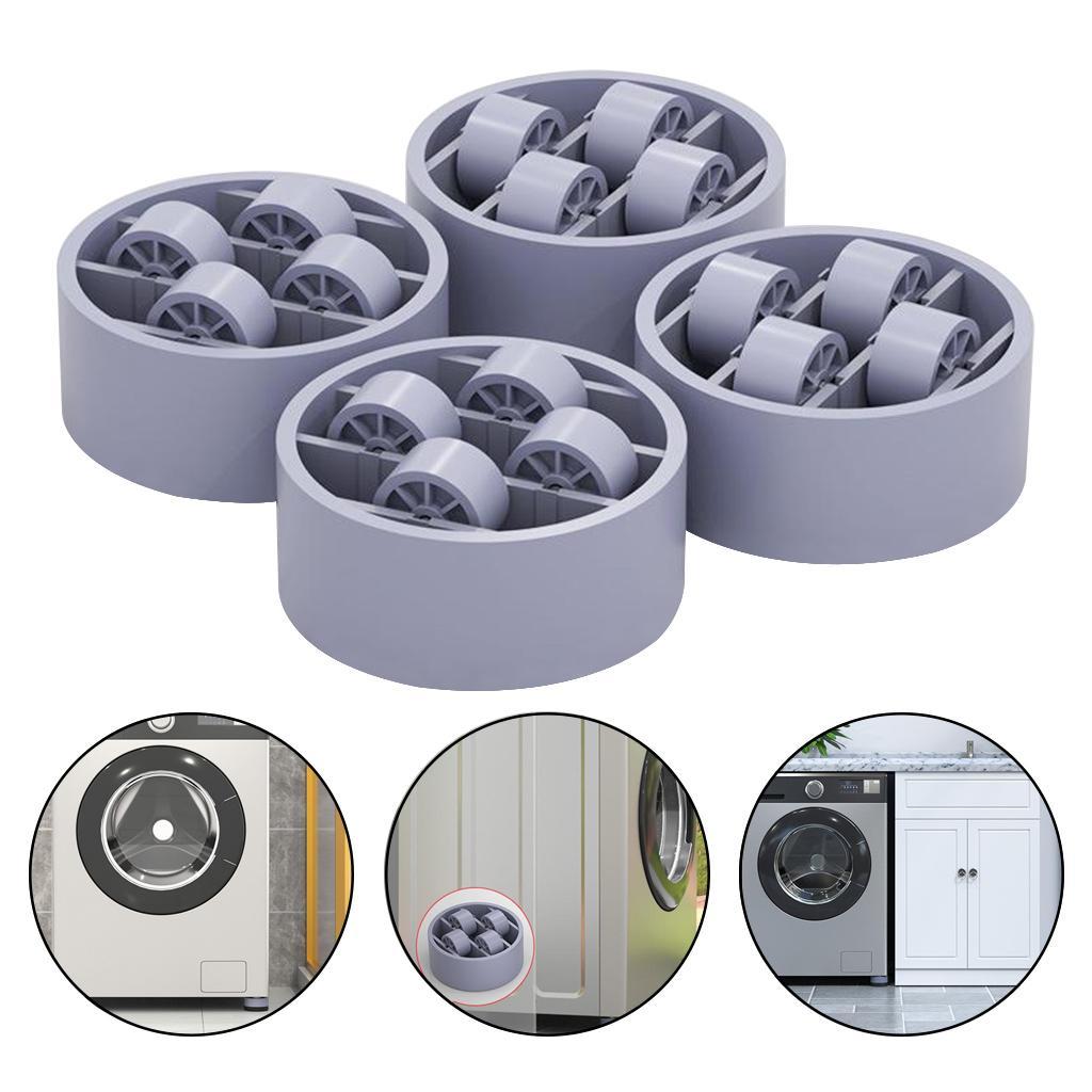 Anti Vibration Washer Feet Pads Universal Washing Machine Anti-Skid Roller Type