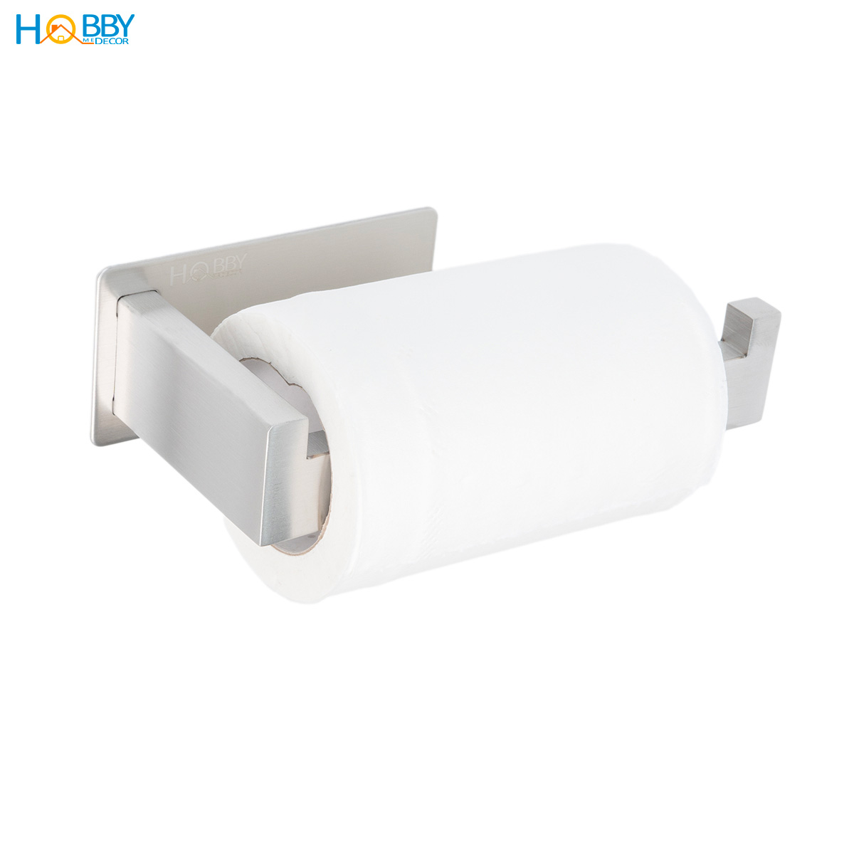 Kệ để cuộn giấy vệ sinh dán tường inox 304 Hobby Home Decor G12 có keo