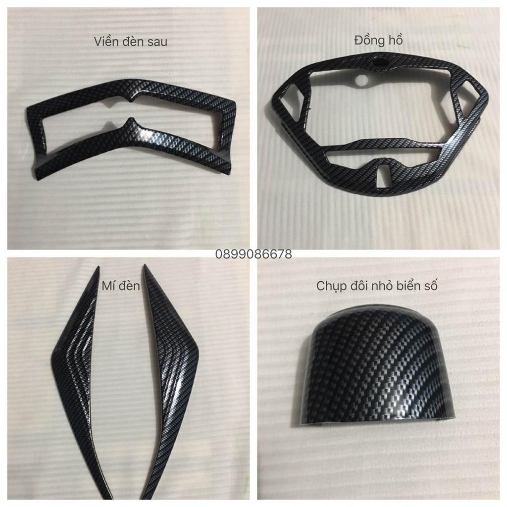 Phụ Kiện Ốp Carbon Dành Cho Xe NVX V1 125, 155 đời 2017, 2018, 2019, 2020