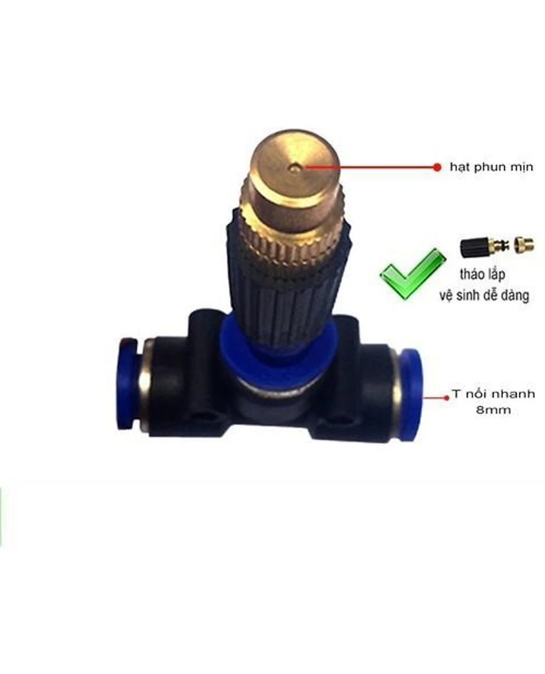 Máy phun sương 10 béc đồng 15m dây