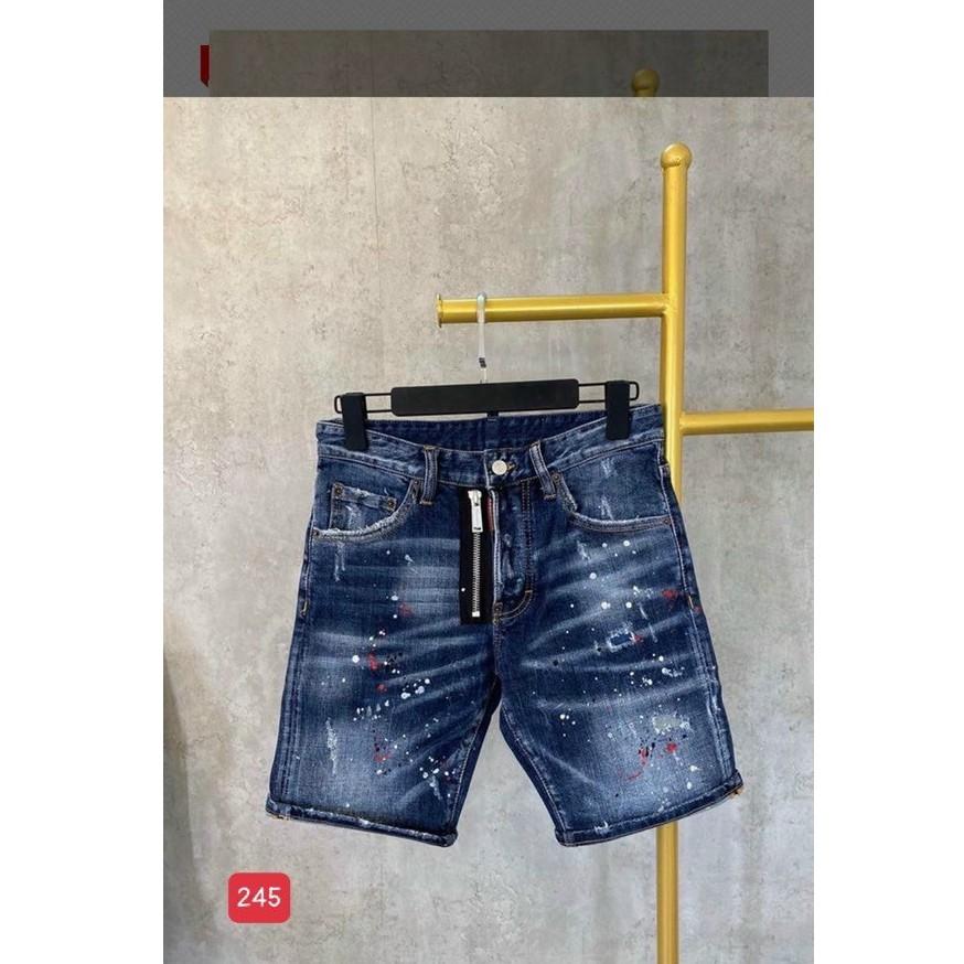 Quần short jean nam họa tiết vảy sơn cao cấp vải co dãn hàng siêu đẹp hottrend Phuongnamshop20 xx10