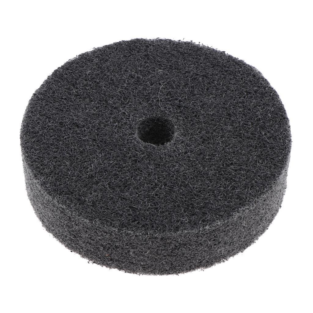 2pcs 3 Inch Nylon Fiber Wheel Abrasive Buffing Pad Dust/Rust/Paint Remove