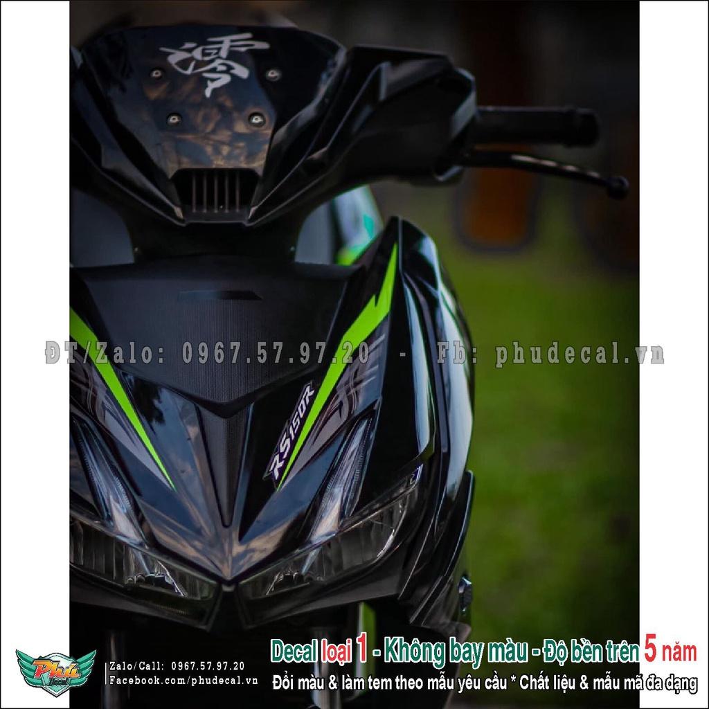 Tem rời Winner x rs đen xanh