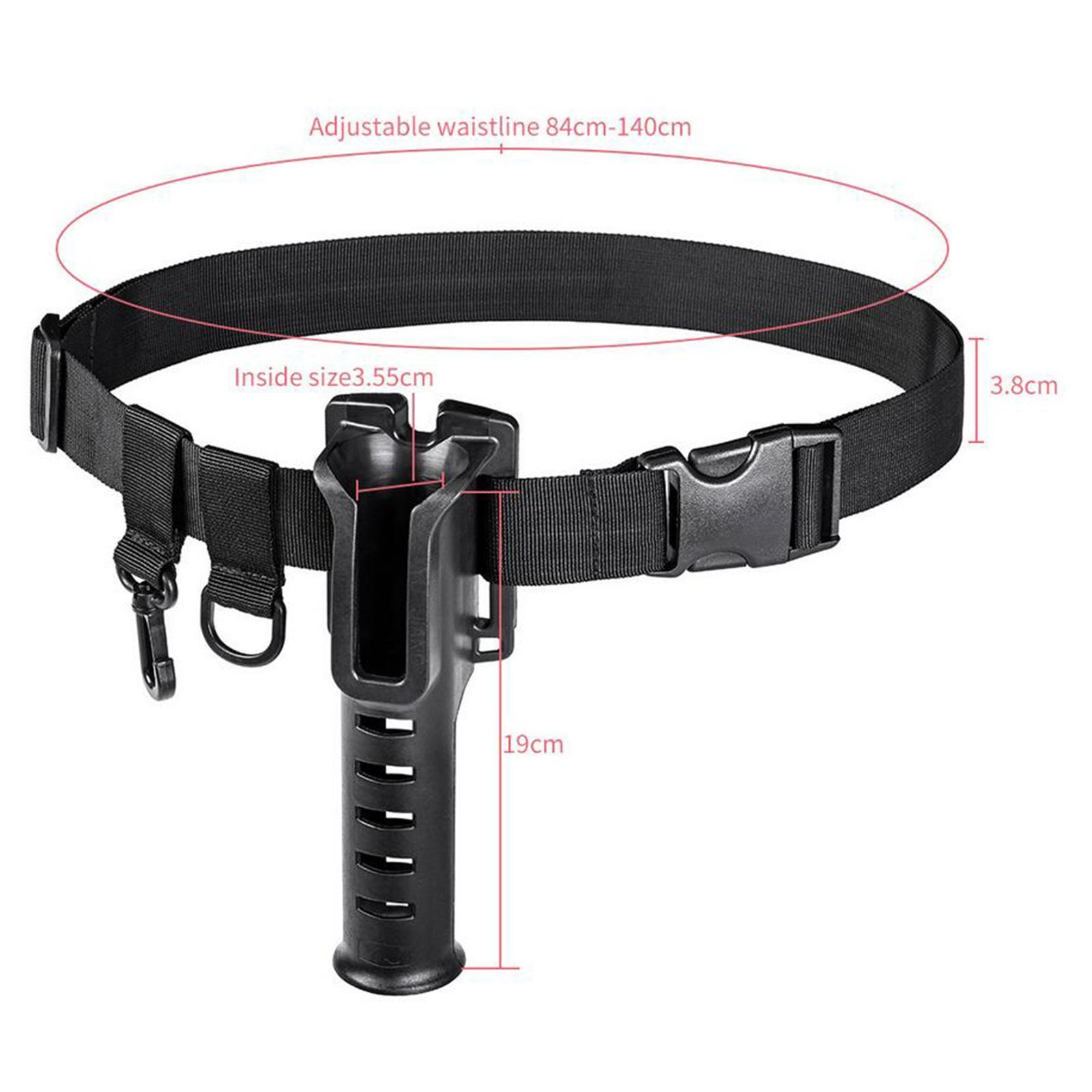 3Pcs Adjustable Fishing Rod Holder Waist Belt Lightweight Fishing Fight Belt