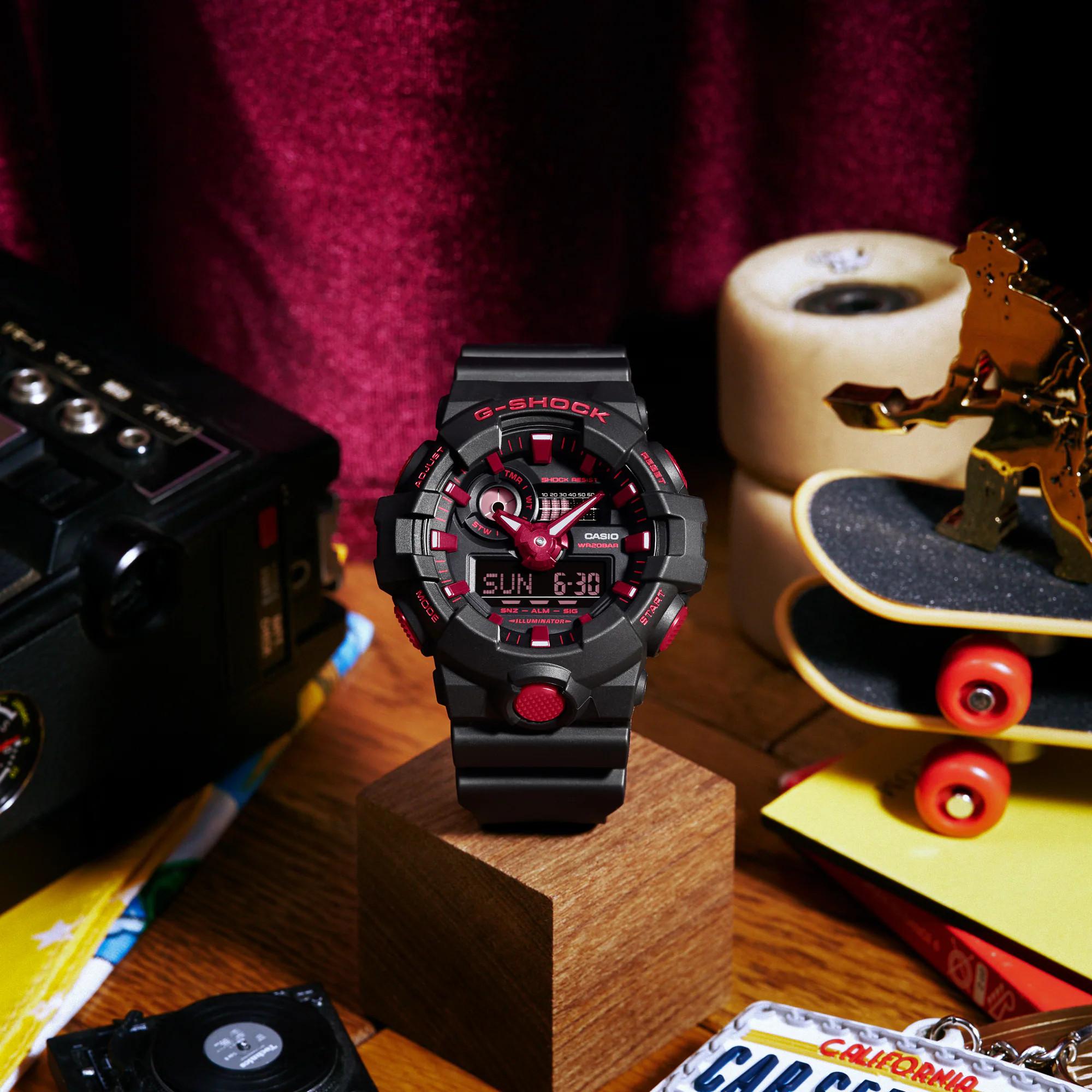 Đồng Hồ Nam Dây Nhựa G-Shock GA-700BNR-1A | GA-700BNR-1A