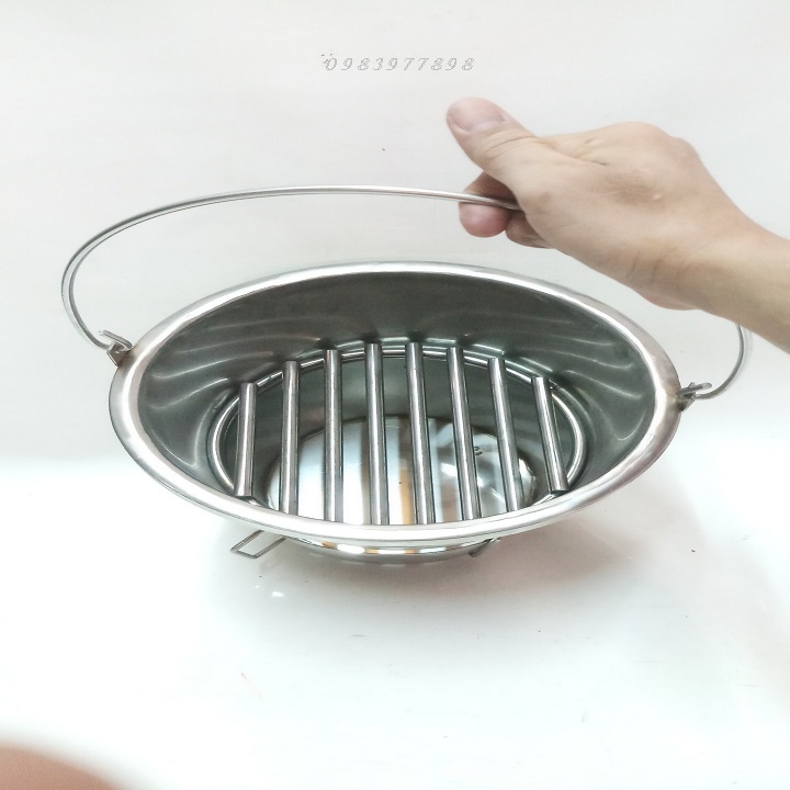 HỌNG LÒ INOX 304 ĐỰNG THAN QUAY GÀ VỊT,HEO.