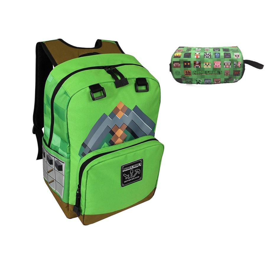 Balo hình cup Minecraft xanh lá chính hãng Mojang