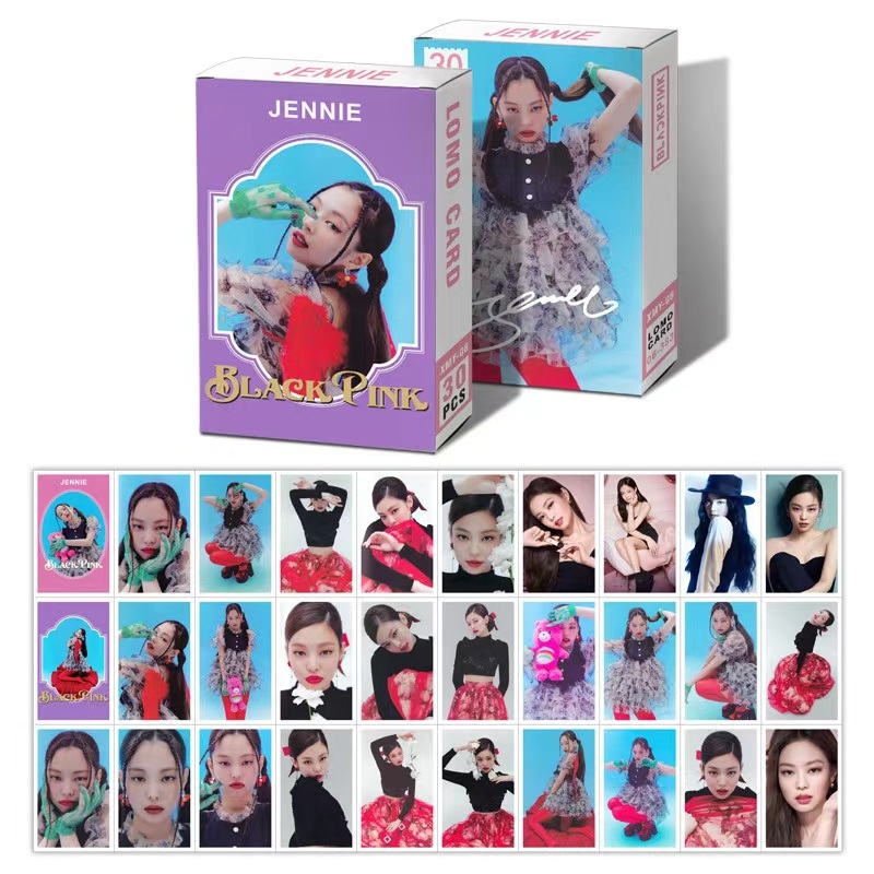 Lomo card Jennie Blackpink season greetings