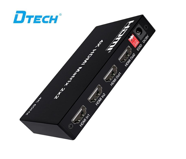 Bộ Matrix HDMI Dtech 2 Ra 2 DT-7442W – Hàng Chính Hãng