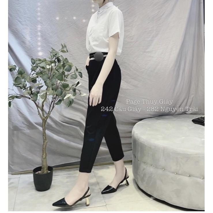 Quần baggy umi cạp chữ R phối cúc siêu đẹp