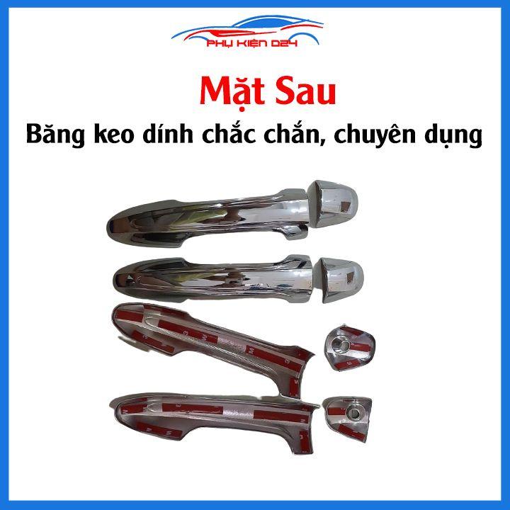 Ốp tay hõm Vios 2019-2020-2021-2022 vân carbon/mạ crom chống trầy bảo vệ cửa xe ô tô
