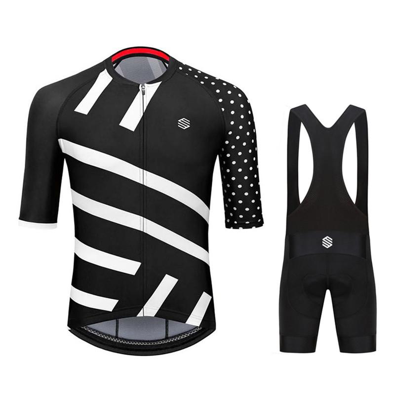 Sirokotech đi xe đạp Jersey 2023 Đội mới Đàn ông đạp xe tập hợp quần áo xe đạp đua xe đạp quần áo xe đạp leo núi thoáng khí Color: Cycling Set 8 Size: XS