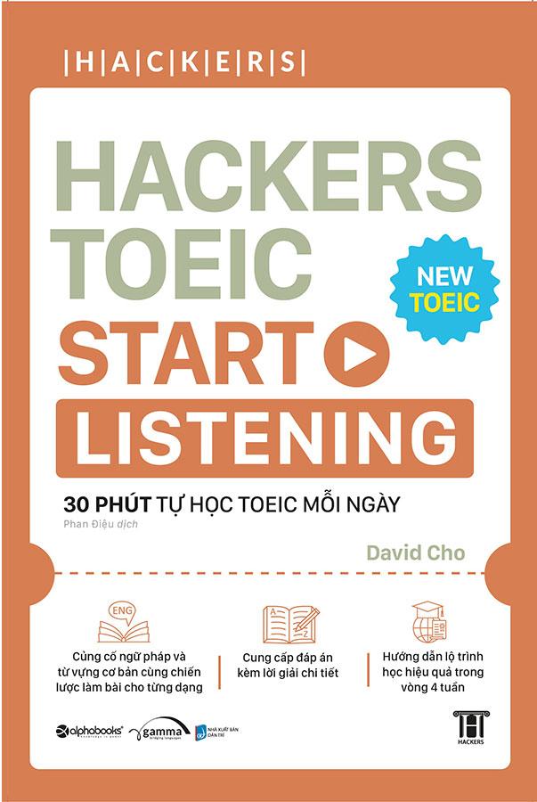Sách Hackers TOEIC Start Listening - 30 Phút Tự Học TOEIC Mỗi Ngày