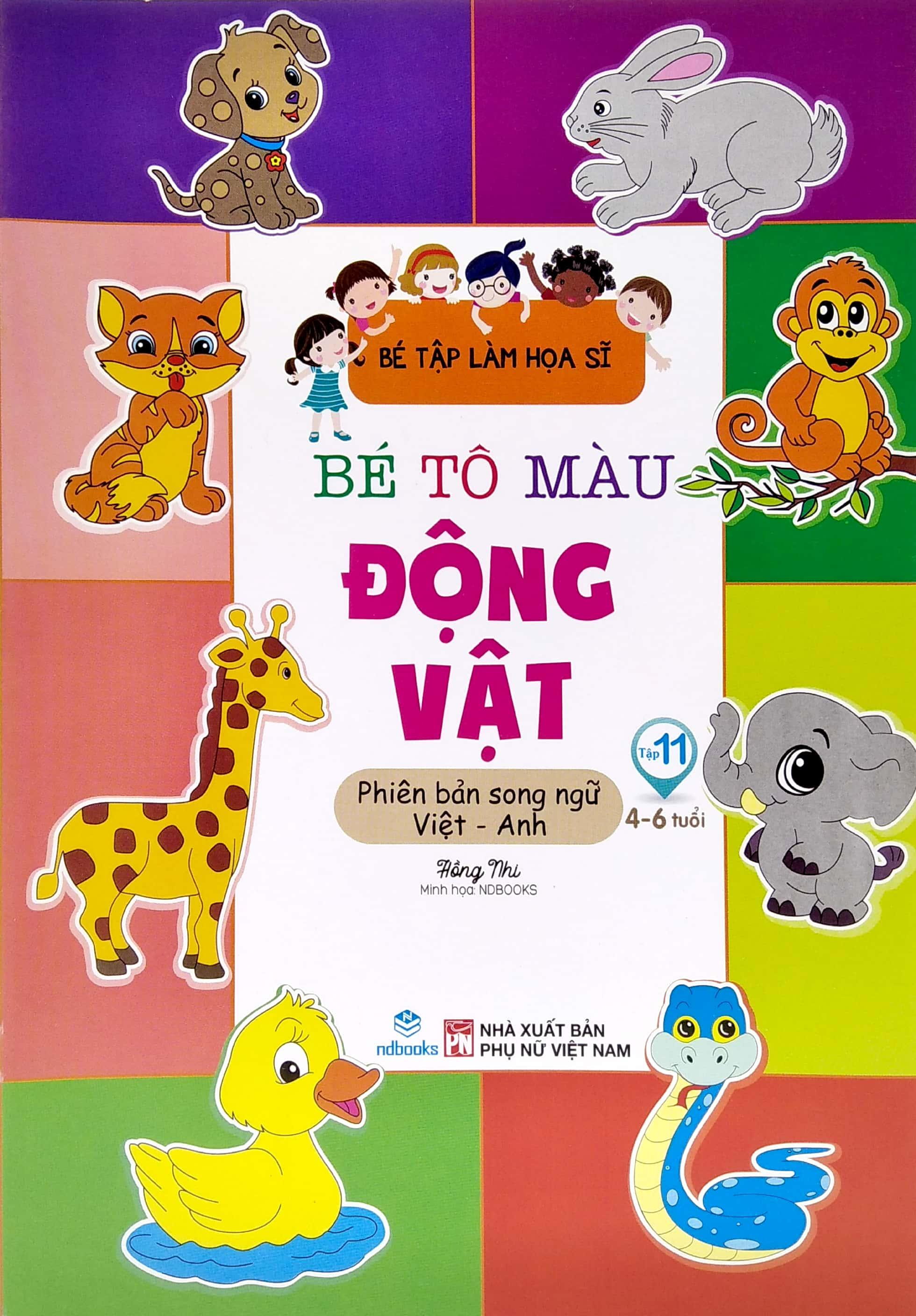 Bé Tập Làm Họa Sĩ - Bé Tô Màu - Động Vật