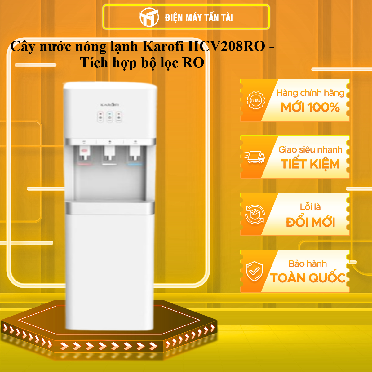 HCV208RO - Máy nóng lạnh Karofi HCV208RO - Hàng Chính Hãng