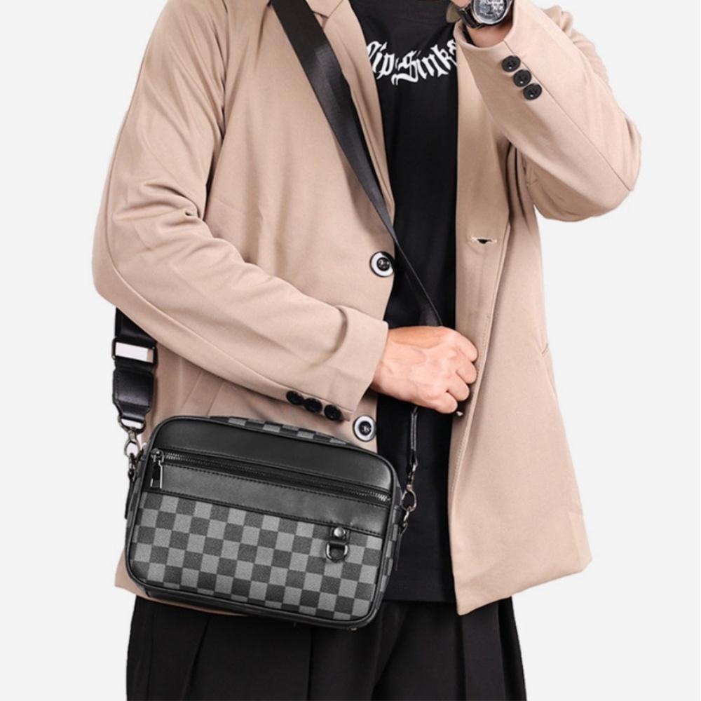 Túi đeo chéo nam nữ,Da Pu cao cấp,Size: 25x18x8 cm ,Chống thấm nước -Kiểu dáng trẻ trung, cá tính -