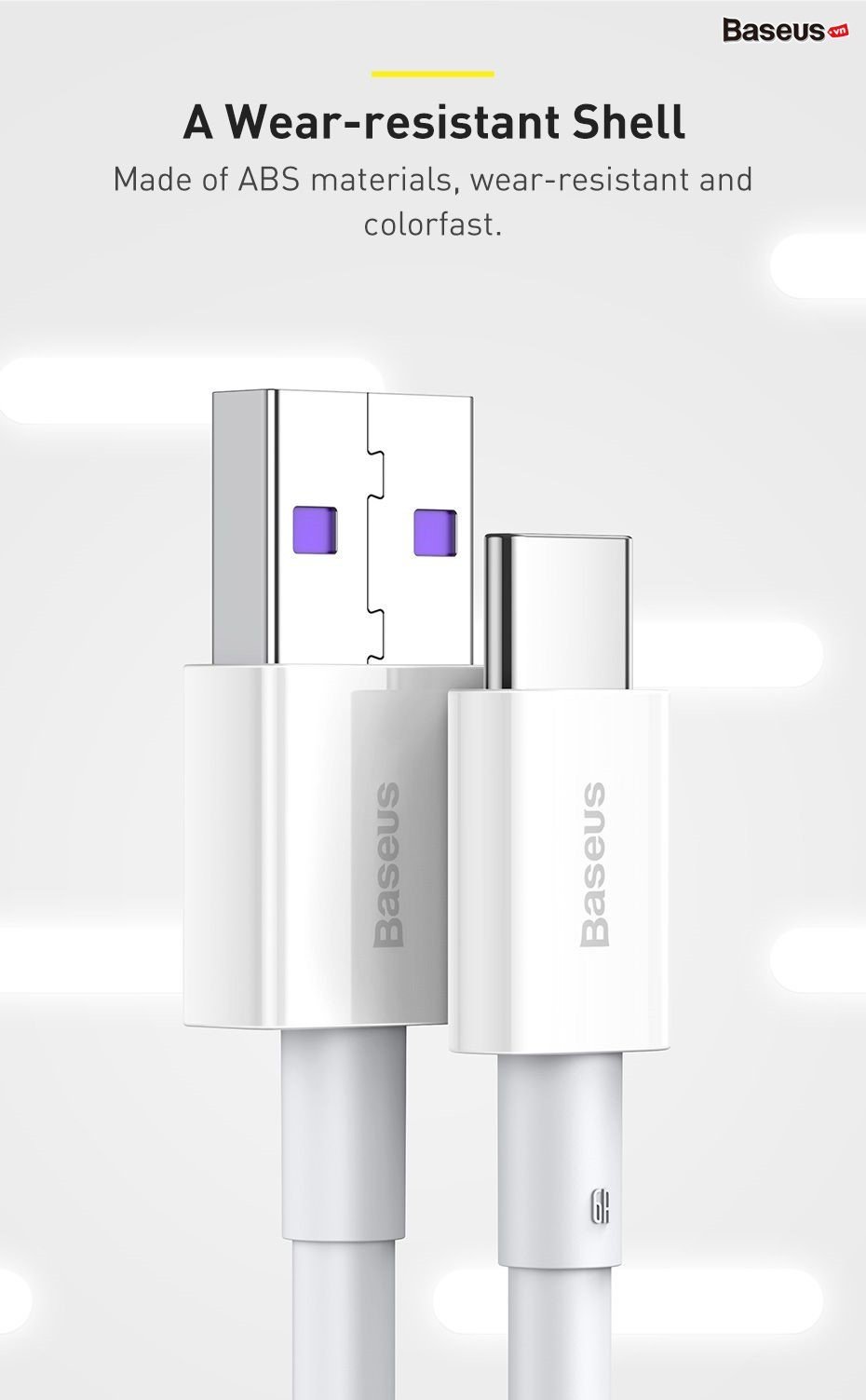 Cáp sạc nhanh Baseus Superior Series USB-Type C 100W CAYS - Hàng chính hãng