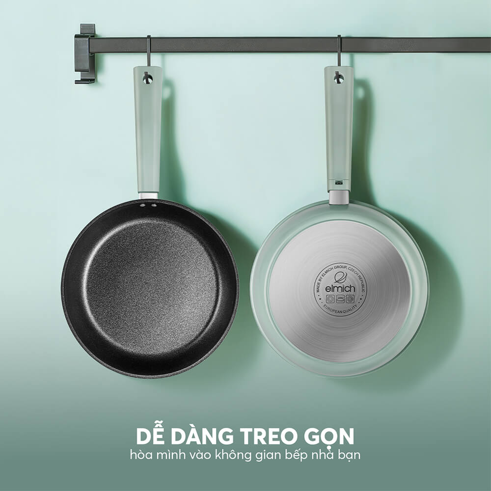 Chảo Chống Dính Siêu Bền Elmich Hera II EL-5941 Nhiều Size, Hàng Chính Hãng, Dùng Mọi Bếp - JoyMall