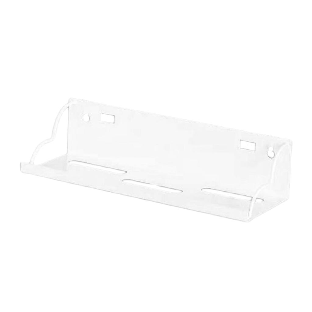 WALL MOUNTED IRON SHELVES FLOATING SHELF RACK HOLDER White