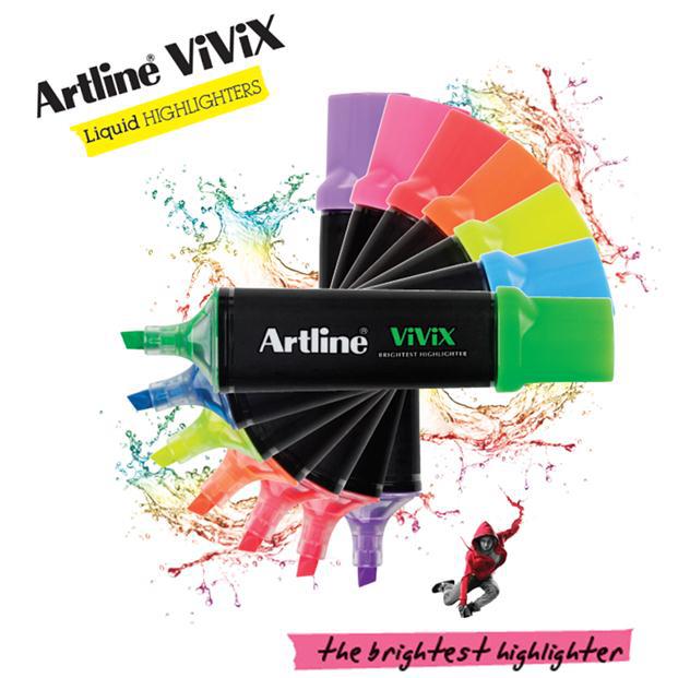 Bút đánh dấu Artline Vivix Brightest Highlighter EK-670