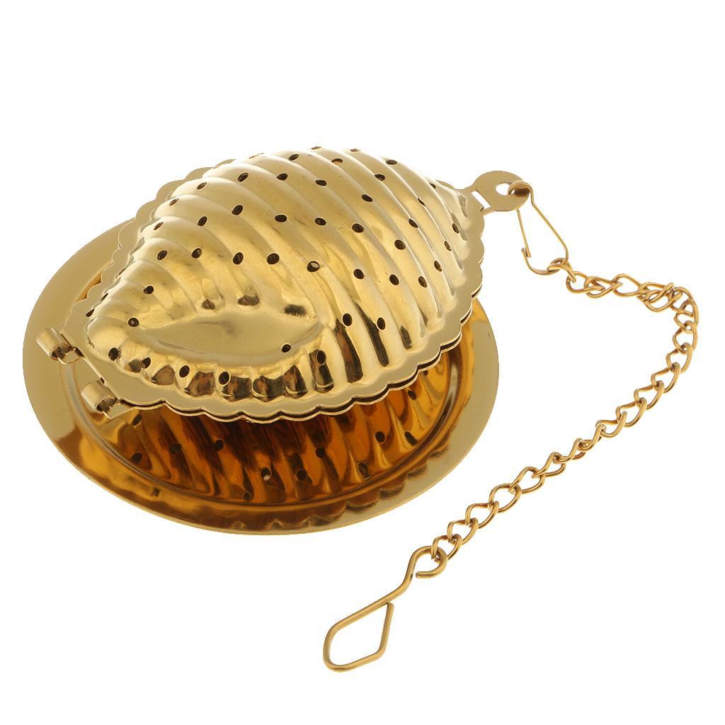 Conch Model Stainless Steel Tea Infuser Mesh Strainer Filter Kitchen Tools
