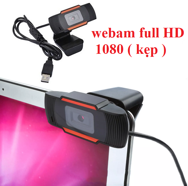 Webcam máy tính dùng để học trực tuyến livestre080P Có MIC dùng cho laam, gọi videocall, họp zoom&quot;