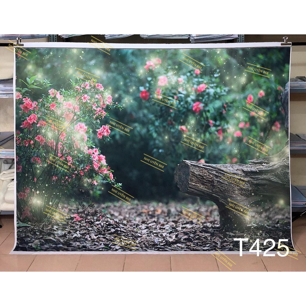 Tranh vải decor / Thảm vải treo tường / Thảm vải chụp ảnh rừng cổ tích / Chụp ảnh thiên nhiên