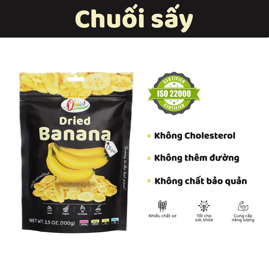 Trái Cây Sấy OHOO! - Chuối Sấy Giòn 500G