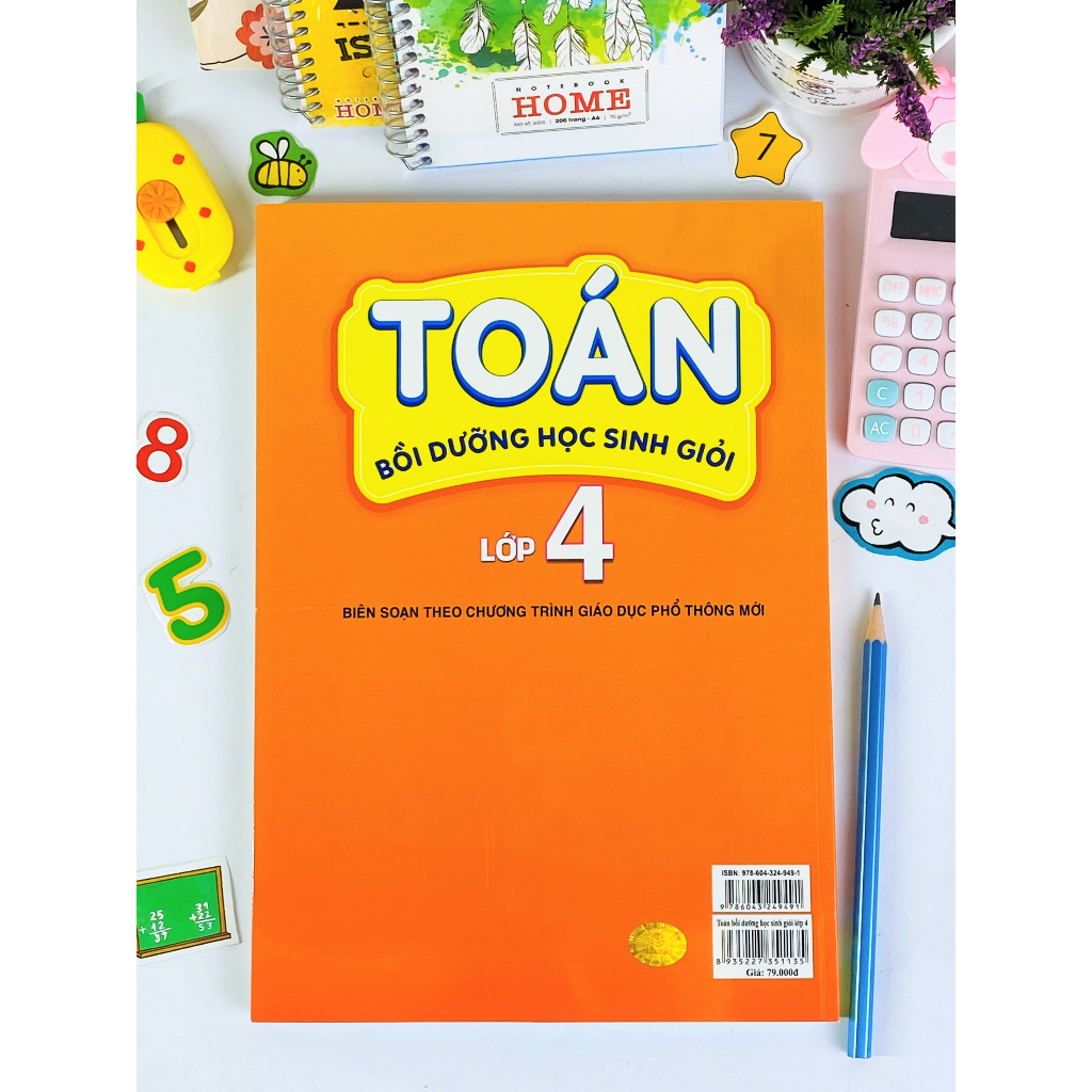 Sách - Toán Bồi Dưỡng Học Sinh Giỏi Lớp 4 - Biên soạn theo chương trình GDPT mới -