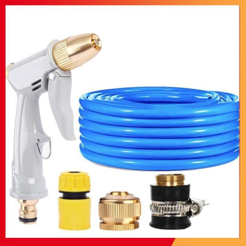 Bộ dây vòi xịt nước tưới cây rửa xe,tăng áp 3 lần, loại 3-5m 206846