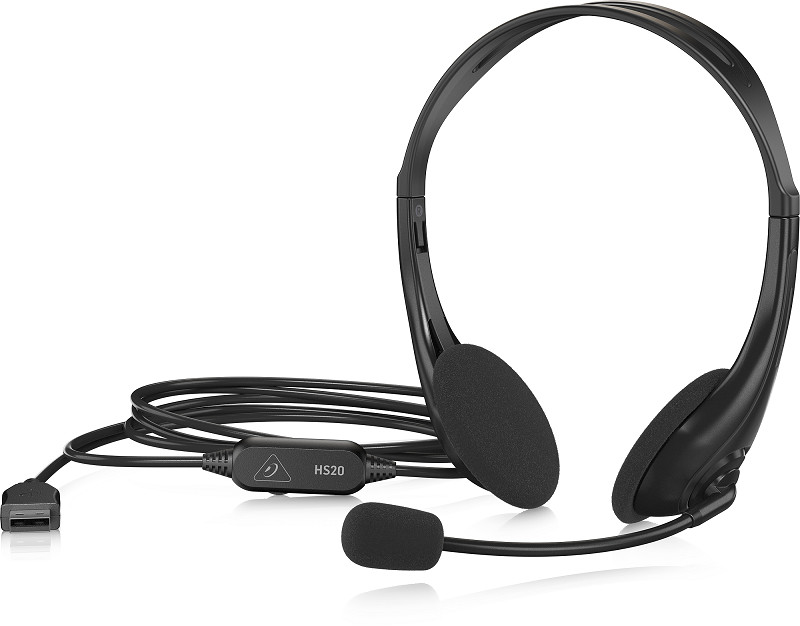 Behringer HS20 USB Stereo Headset with Swivel Microphone-Hàng Chính Hãng