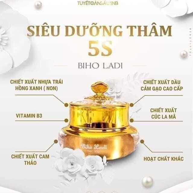 Siêu Dưỡng Thâm 5S BiHo LaDi (DƯỠNG THÂM NÁCH, BẸN, BỤNG, MÔNG, BIKINI)