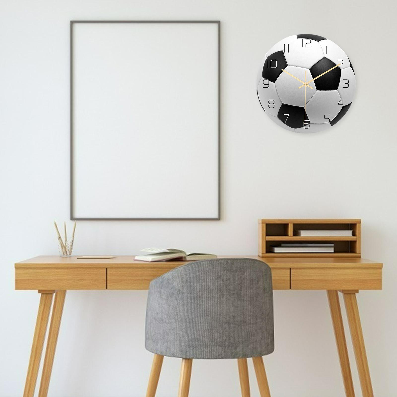Wall Clock Battery Operated 30cm Round Clock for Home school Kids Bedroom Decor