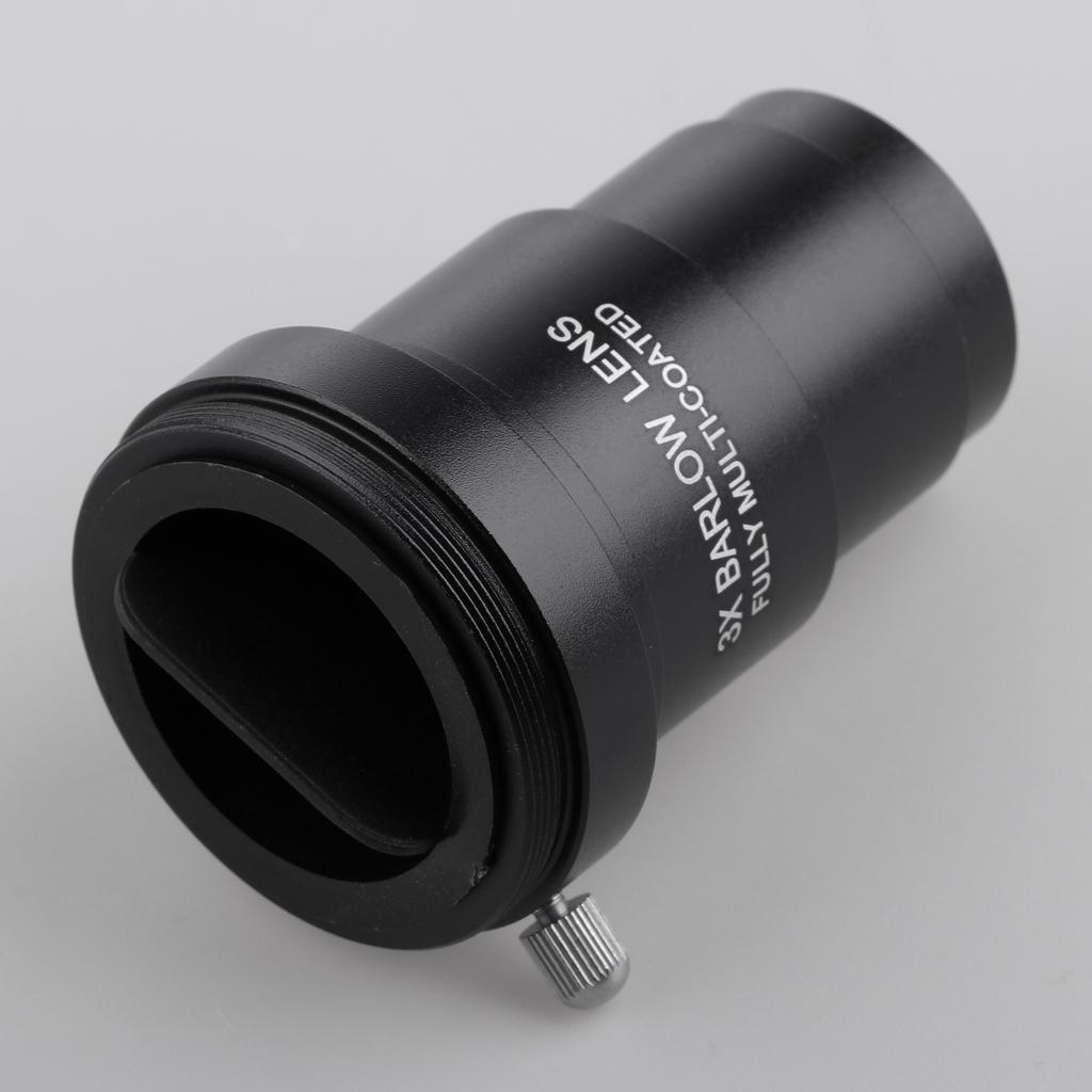 Telescope Eyepiece Barlow Lens 3X for Astronomical Photography + Filter #25A